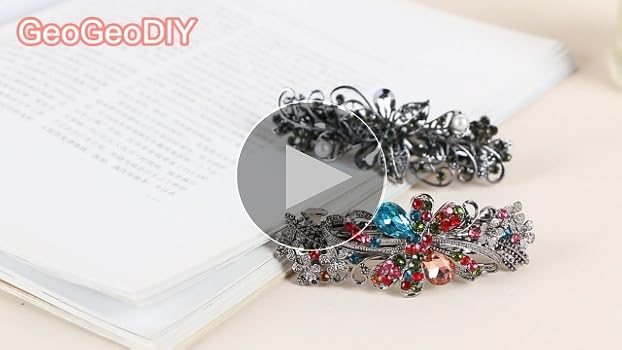 Amazon.com : 4 PCS Hair Barrettes for Women Ladies, Flower